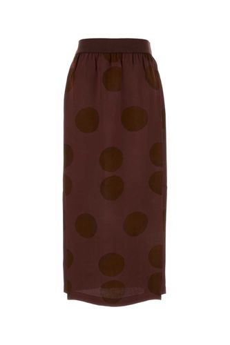 Burgundy Viscose Glow Skirt - Uma Wang - Modalova