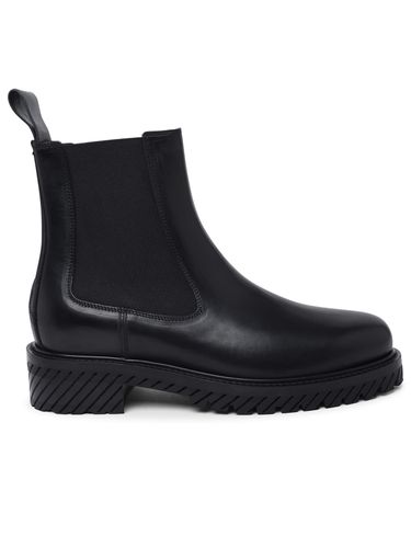 Off-White Black Leather Ankle Boots - Off-White - Modalova