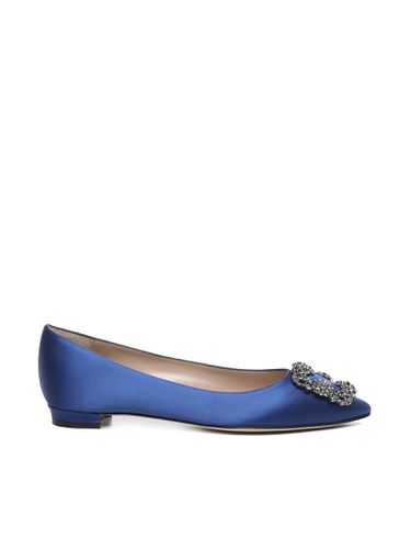 Hangisi Silk Satin Flats - Manolo Blahnik - Modalova