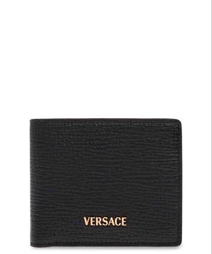 Logo-lettering Bi-fold Wallet - Versace - Modalova