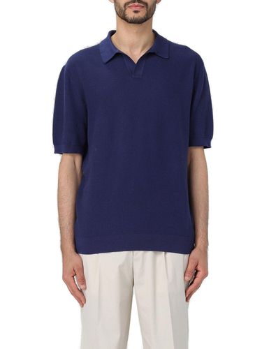 Short Sleeved Knitted Polo Shirt - Zegna - Modalova