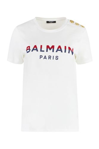 Balmain Cotton Crew-neck T-shirt - Balmain - Modalova