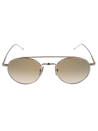 Top Bar Detail Round Frame Sunglasses - Thom Browne - Modalova