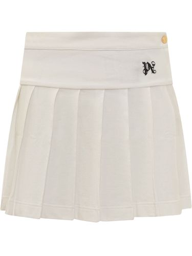 Miniskirt With Pa Monogram - Palm Angels - Modalova