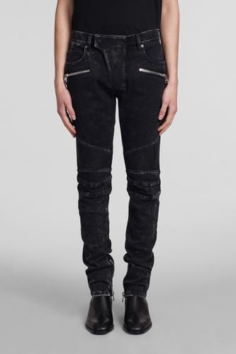 Balmain Jeans In Black Cotton - Balmain - Modalova