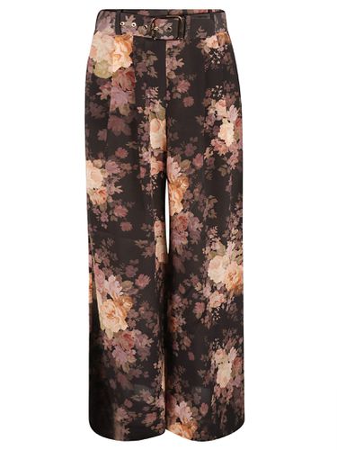 Floral Print Belted Trousers - Zimmermann - Modalova