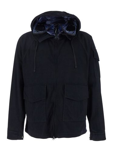C. P. Company Jacket With Explorer Hood And Adjustable Drawstring Waist In Tech Fabric Man - C.P. Company - Modalova