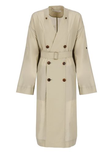 Button-up Trench Coat - Philosophy di Lorenzo Serafini - Modalova