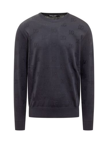 Dolce & Gabbana Silk Dg Inlay Knit - Dolce & Gabbana - Modalova