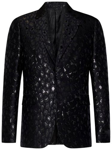 Pattern-printed Single-breasted Tailored Blazer - Versace - Modalova