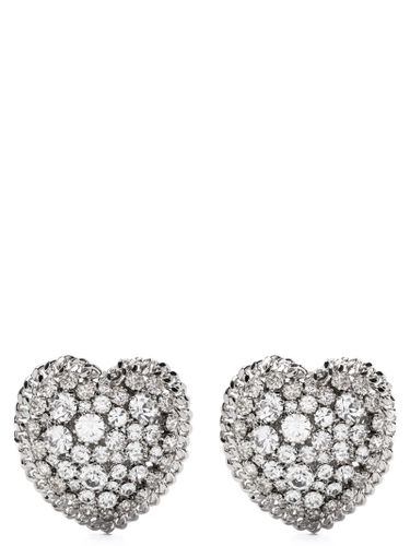 Alessandra Rich Heart Earrings - Alessandra Rich - Modalova