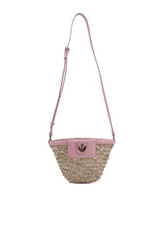 Pinko Love Summer Bucket In Raffia - Pinko - Modalova