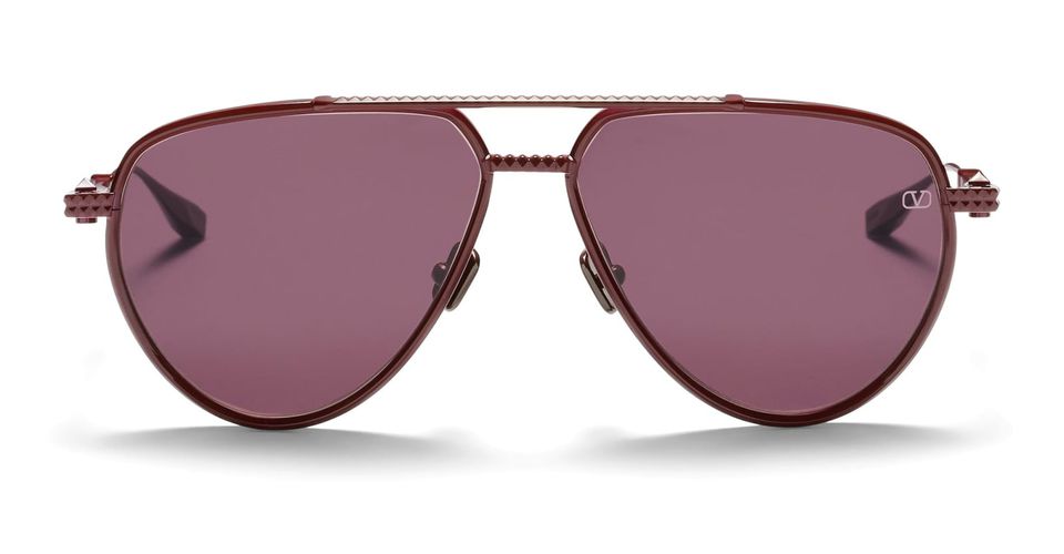 V-stud-ii - Bordeaux Sunglasses - Valentino Eyewear - Modalova
