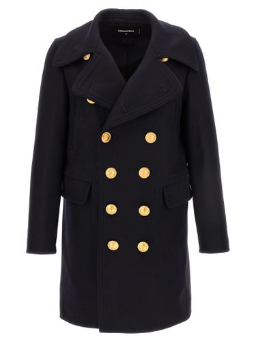 Dsquared2 Double Breasted Wool Coat - Dsquared2 - Modalova