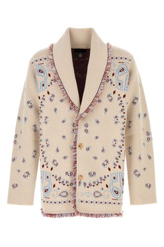 Embroidered Cashmere Bandana Cardigan - Alanui - Modalova