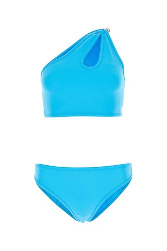 Turquoise Stretch Nylon Bikini - Bottega Veneta - Modalova