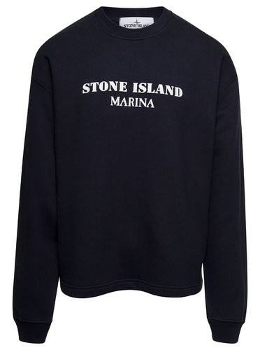 Crewneck Sweatshirt With Logo Print - Stone Island - Modalova