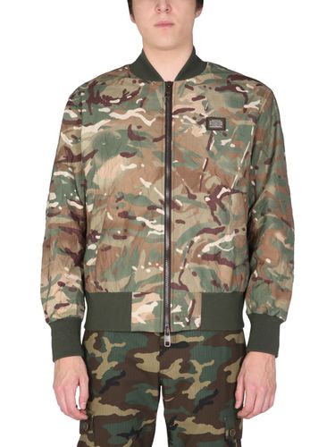 Camouflage Print Jacket - Dolce & Gabbana - Modalova