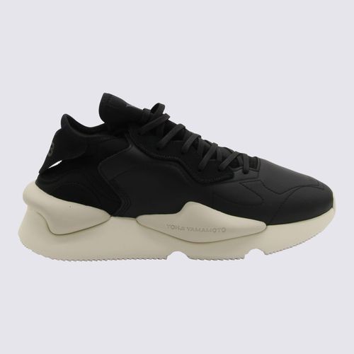 Black And White Leather Kaiwa Sneakers - Y-3 - Modalova