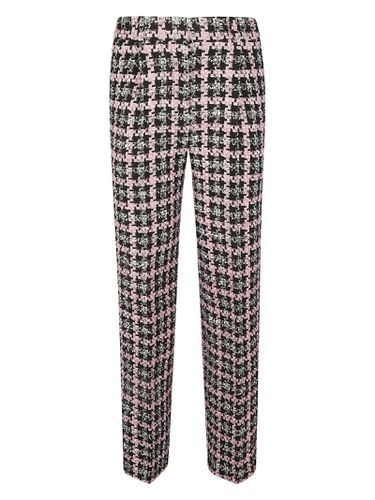 MSGM Check Tweed Trousers - MSGM - Modalova