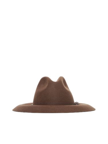 Brunello Cucinelli Jewel Detail Hat - Brunello Cucinelli - Modalova