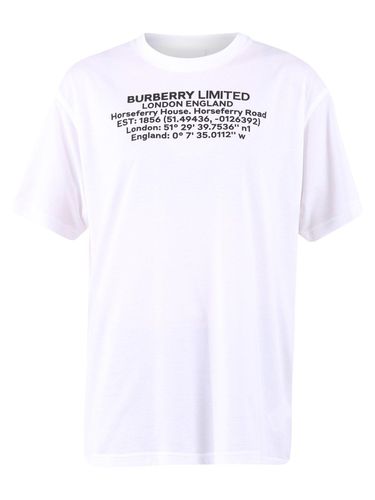 Logo Print Crewneck T-shirt - Burberry - Modalova