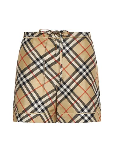 Burberry Printed Silk Shorts - Burberry - Modalova