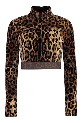 Long Sleeve Crop Top - Dolce & Gabbana - Modalova