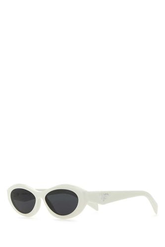 Prada White Acetate Sunglasses - Prada - Modalova