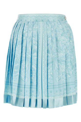 Versace Printed Silk Mini Skirt - Versace - Modalova