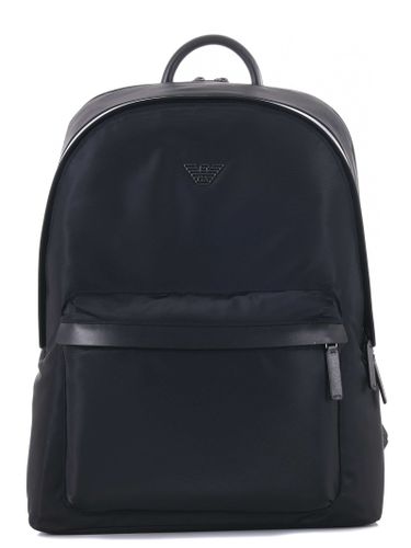 Round Shape Nylon Backpack - Emporio Armani - Modalova