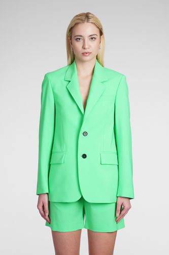 MSGM Blazer In Green Wool - MSGM - Modalova