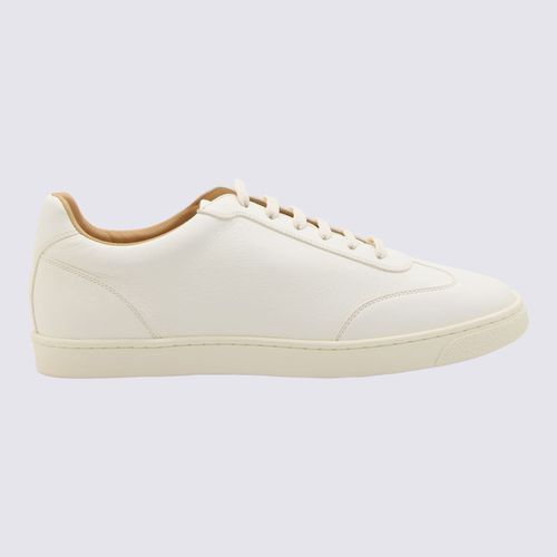 White Leather Sneakers - Brunello Cucinelli - Modalova