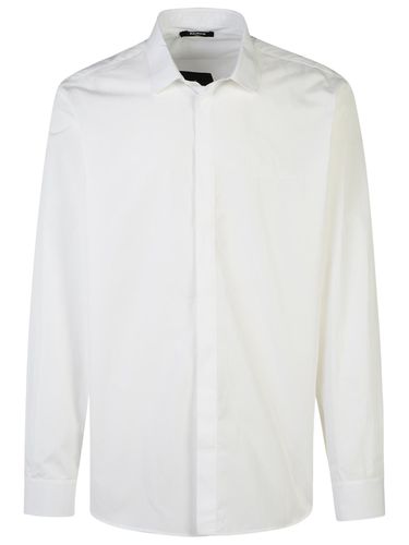 Balmain White Cotton Shirt - Balmain - Modalova