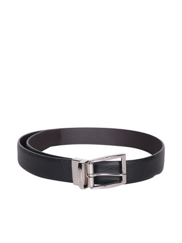 Canali Grain/smooth Black Belt - Canali - Modalova