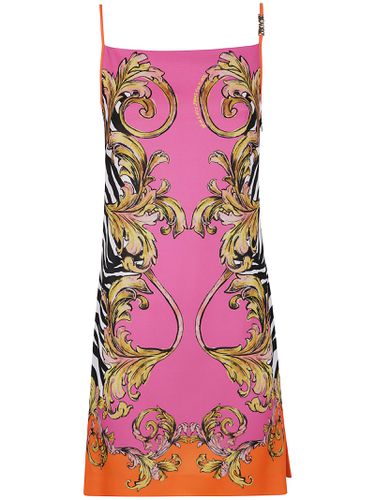 Mini Placed Dress Enver Satin - Versace Jeans Couture - Modalova