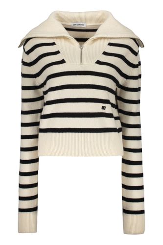 High Collar Zipped Cardigan - Low Classic - Modalova