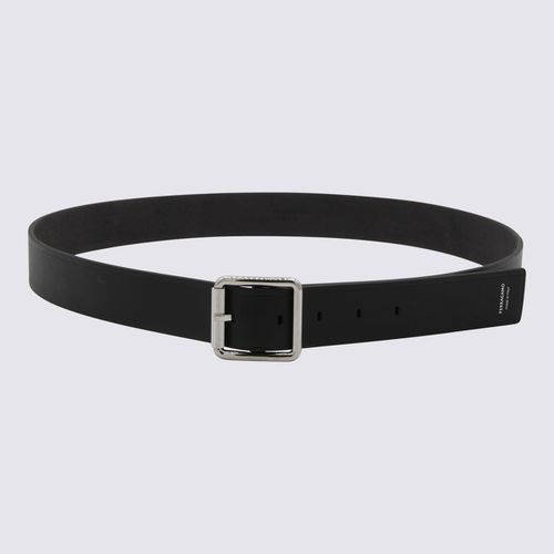 Ferragamo Black Leather Belt - Ferragamo - Modalova