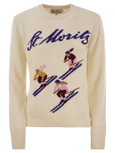 New Queen - Sweater With Jacquard Print St. Moritz - MC2 Saint Barth - Modalova