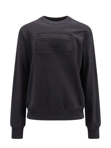 Cotton Sweatshirt With Logo - Dolce & Gabbana - Modalova