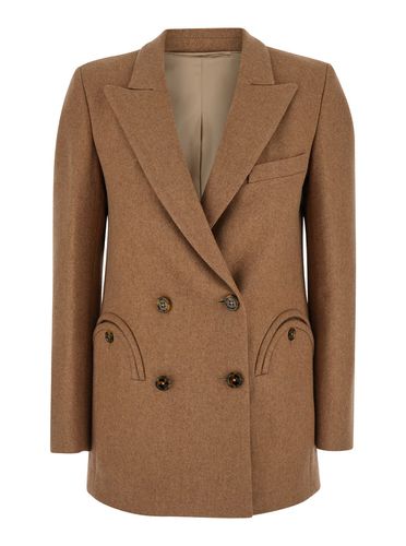 Resolute Double-breasted Jacket With Peak Revers In Wool Woman - Blazé Milano - Modalova