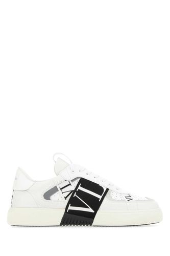 White Leather Vl7n Sneakers - Valentino Garavani - Modalova
