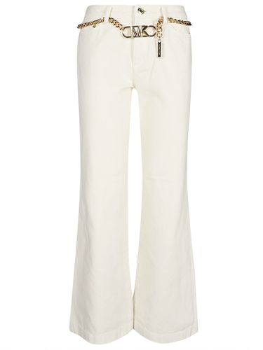 Chain Belted Wide-leg Jeans - Michael Kors - Modalova