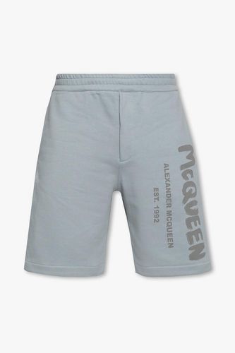Alexander McQueen Shorts With Logo - Alexander McQueen - Modalova