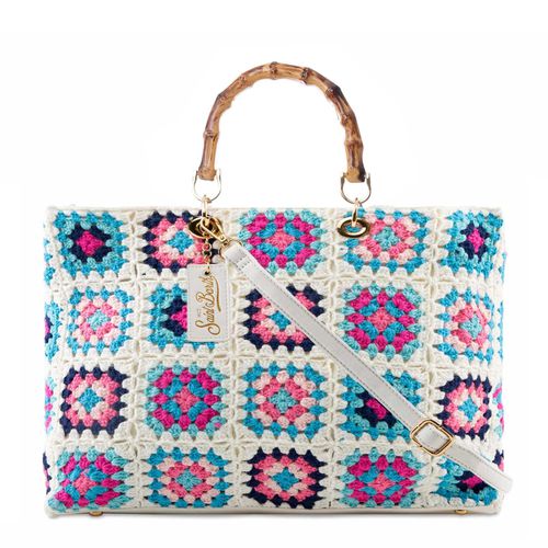 Handmade Tiles Crochet Bag Victoria - MC2 Saint Barth - Modalova