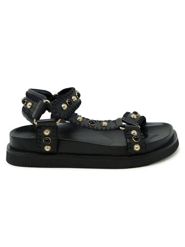 Ash Black Leather Sandal - Ash - Modalova