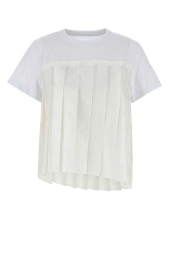 Nylon Twill X Cotton Jersey T-shirt - Sacai - Modalova