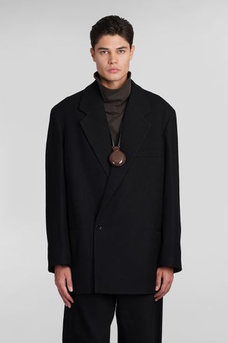 Lemaire Coat In Black Wool - Lemaire - Modalova