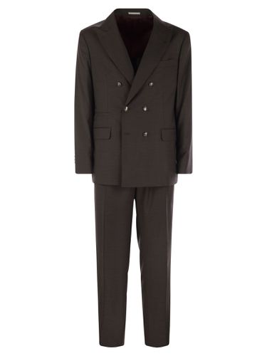 Set With Chest And Half Jacket And Leisure-fit Trousers With Pleats - Brunello Cucinelli - Modalova