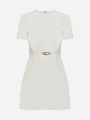 Valentino Wool And Silk Mini Dress - Valentino Garavani - Modalova